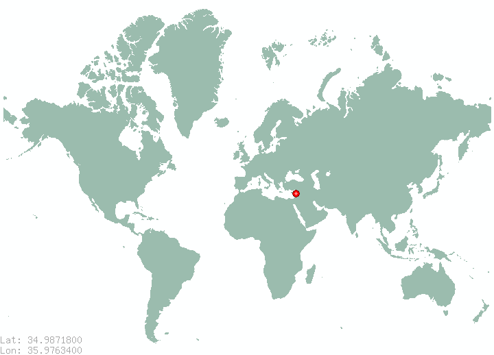 Qulay` as Sud in world map